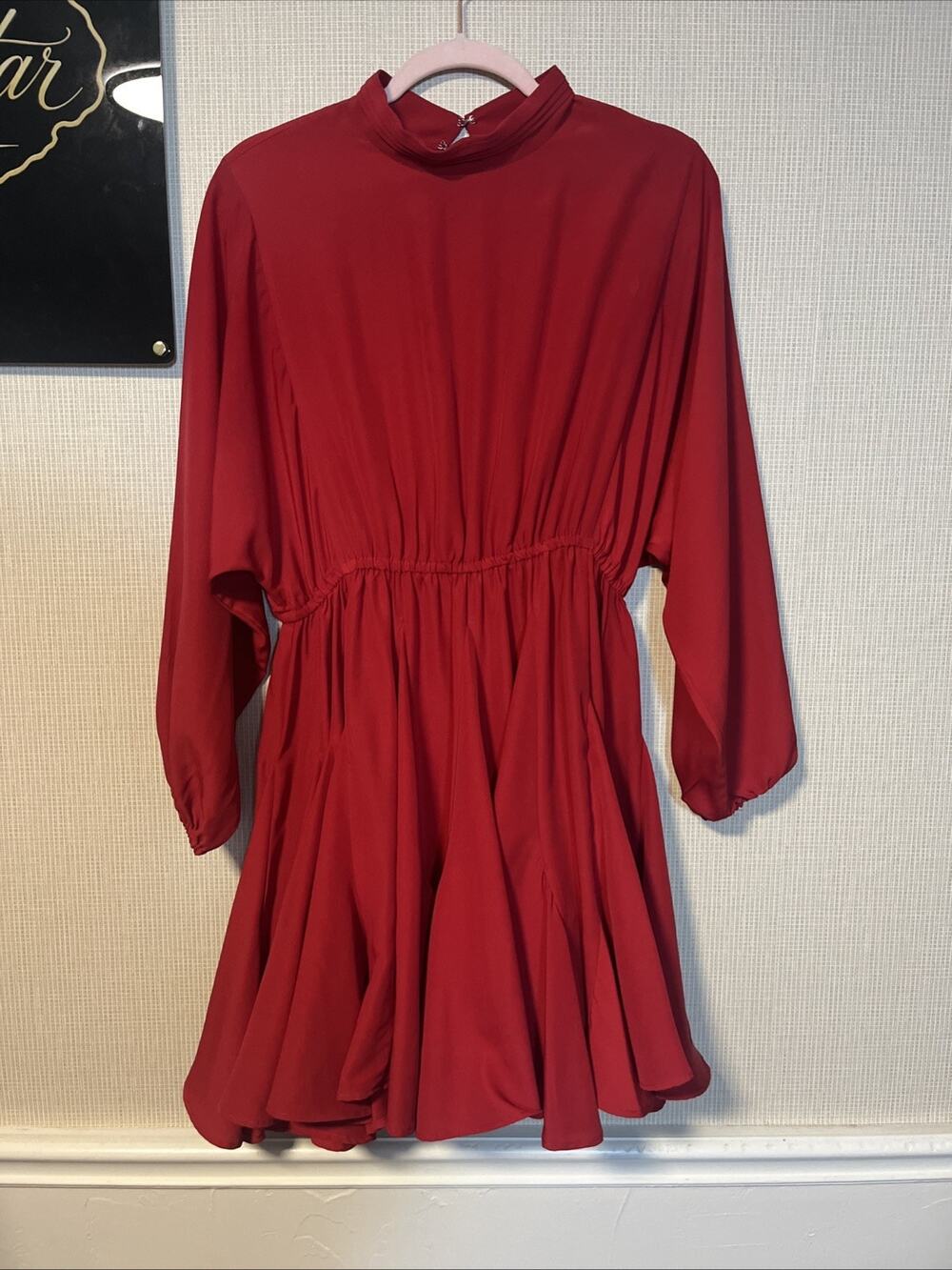 Rhode Rosie Wrap Dress in Red Trail, NWT, Size M, Womens